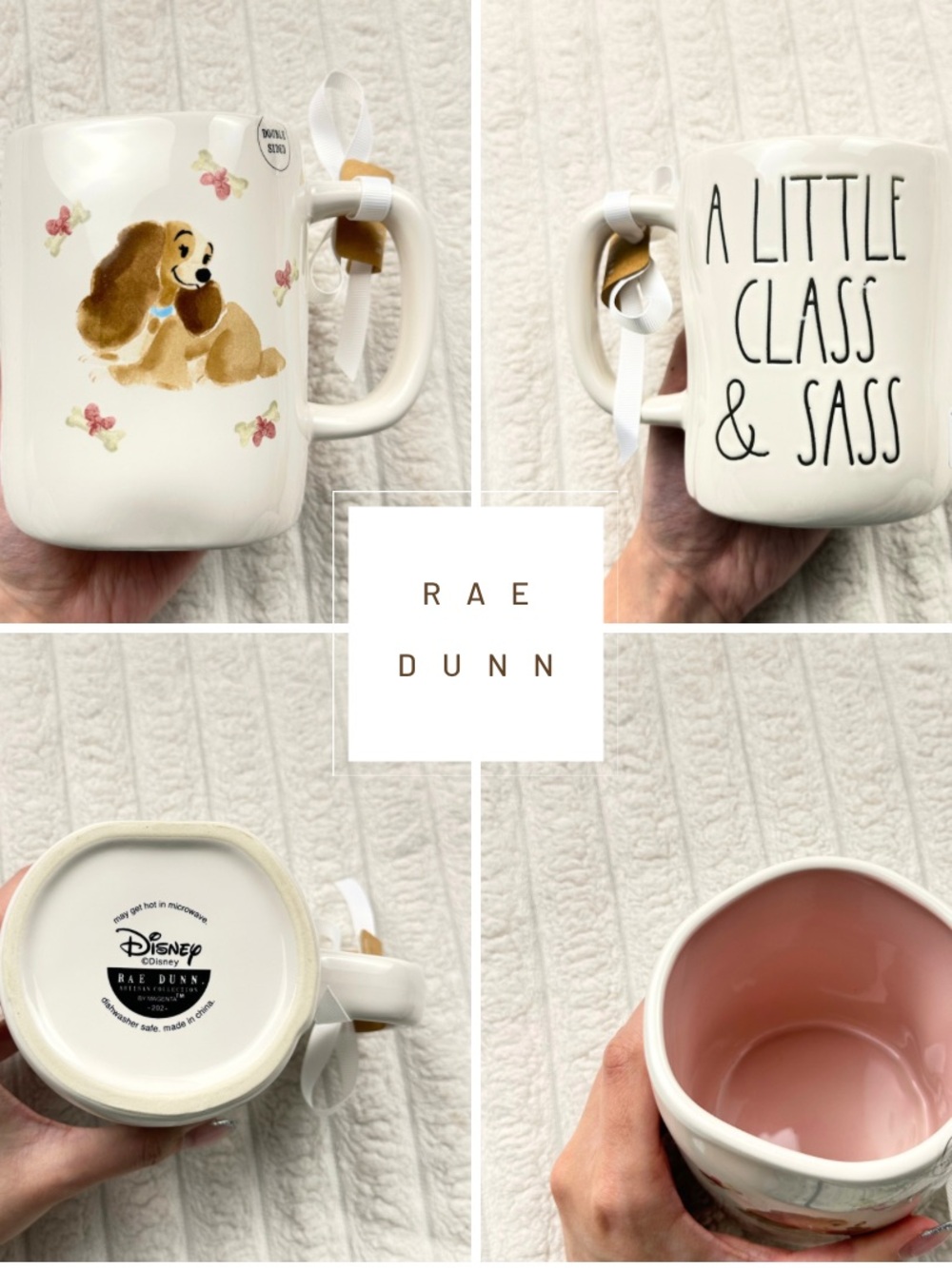 Rae Dunn Disney Lady and The Tramp Mug